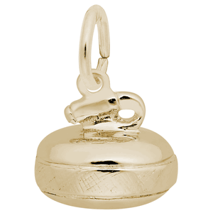Curling Stone Charm Gold Plated - 10-0379