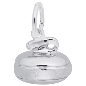 Curling Stone Charm Silver - 10-0379