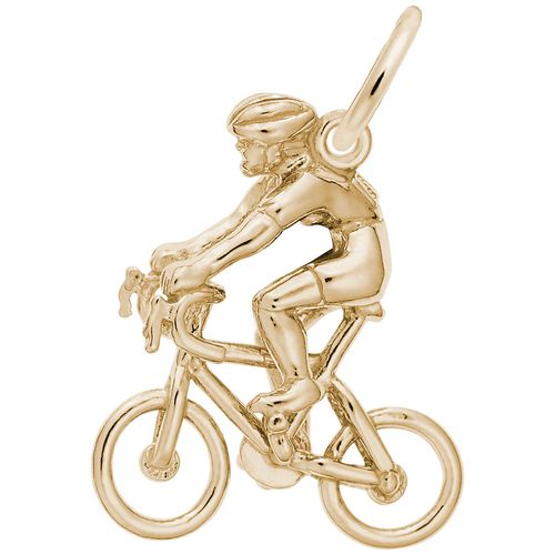 Cyclist Charm 10K Gold - 10-2312