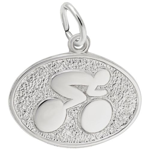 Cyclist Charm White Gold - 10-2669