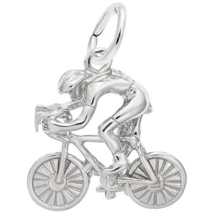 Cyclist Charm White Gold - 10-2400