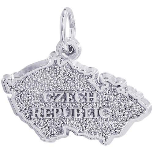 Czech Republic Charm White Gold - 10-3592