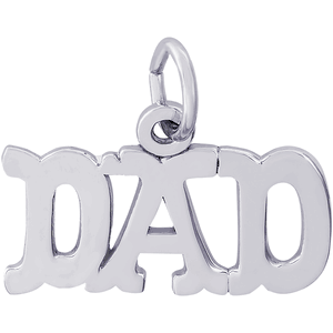 Dad Charm White Gold - 10-2373