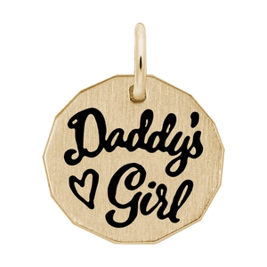 Rembrandt Daddy's Girl - Tag Charm - Gold Plated - 10-1164-0-GP