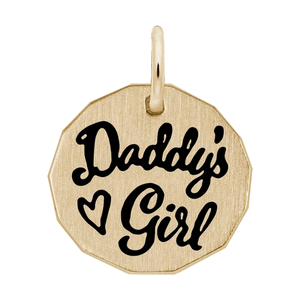 Rembrandt Daddy's Girl - Tag Charm - Gold Plated - 10-1164-0-GP