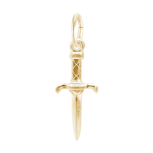 Rembrandt Dagger Charm - 10K Gold - 10-1211-0-10K