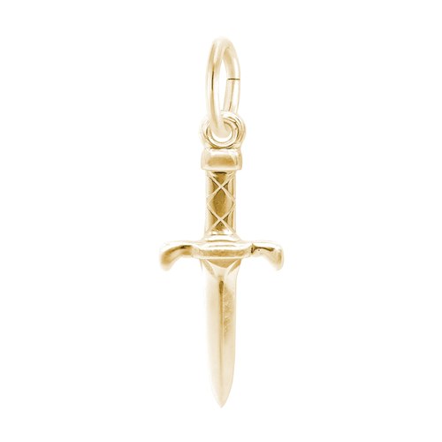 Rembrandt Dagger Charm - 14K Gold - 10-1211-0-14K