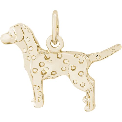 Dalmatian Dog Charm Gold Plated - 10-2405