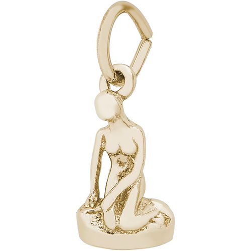 Danish Mermaid Charm 10K Gold - 10-1432