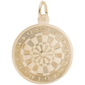 Dart Board Charm 14K Gold - 10-7846