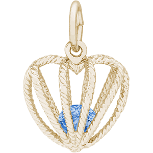 December Birthstone Charm 10K Gold - 10-8350-12