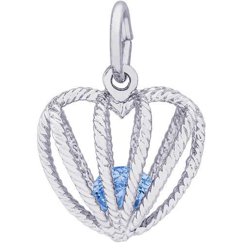 December Birthstone Charm Silver - 10-8350-12