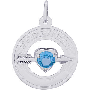 December Charm Silver - 10-3342