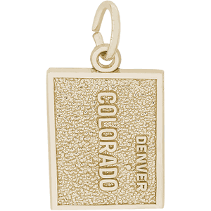 Denver Colorado Charm Gold Plated - 10-5517