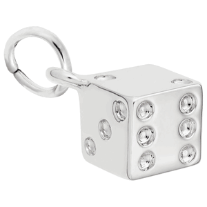 Dice Charm Silver - 10-0637