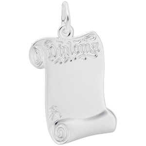 Diploma Charm Silver - 10-1093