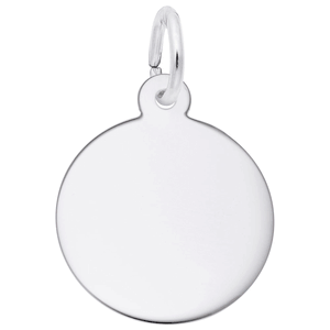 Disc Charm White Gold - 10-4768