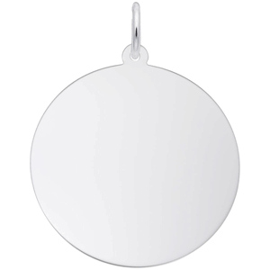 Disc Charm White Gold - 10-4604