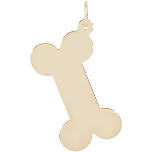 Dog Bone Charm Gold Plated - 10-3019