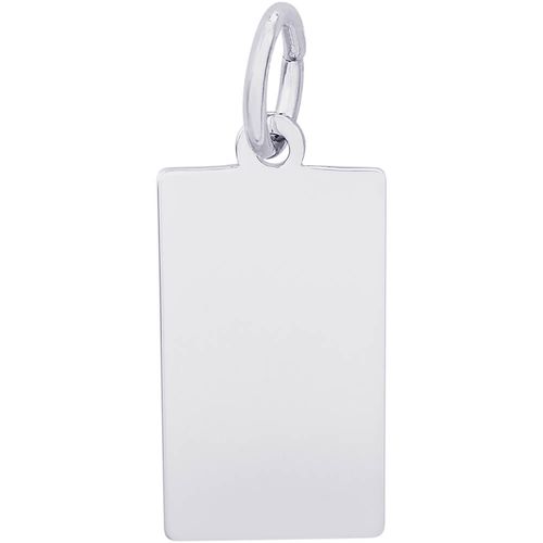 Dog Tag Charm Silver - 10-6184