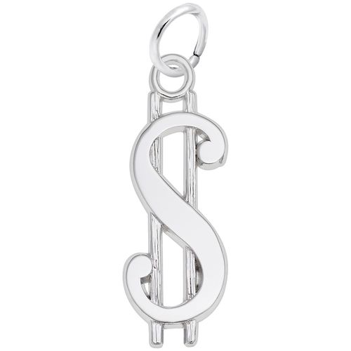 Dollar Sign Charm Silver - 10-2807