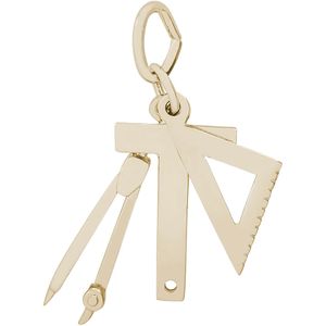 Draftman Tools Charm 10K Gold - 10-3480