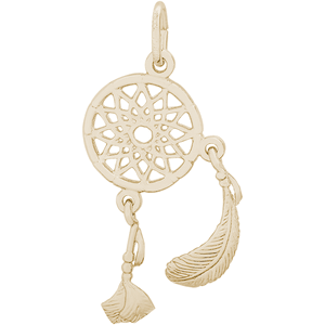 Dream Catcher Charm 14K Gold - 10-3698