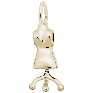 Dress Form Charm 14K Gold - 10-1169