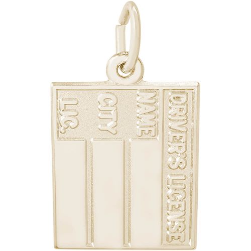 Driver's License Charm Gold Plated - 10-3307