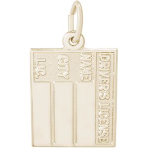 Driver's License Charm Gold Plated - 10-3307