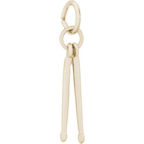 Drum Sticks Charm Gold Plated - 10-5365
