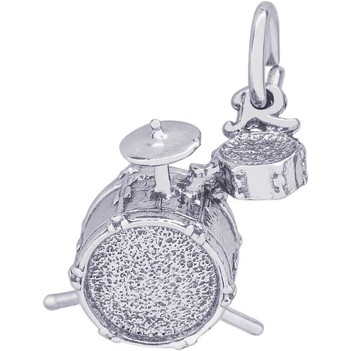 Drums Charm-White Gold - 10-8296