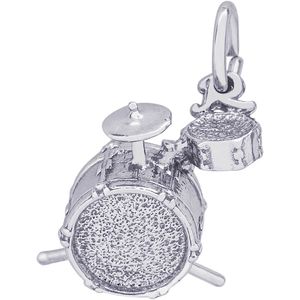 Drums Charm-White Gold - 10-8296