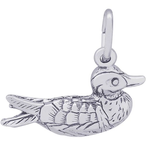 Duck Bird Charm Silver - 10-6598