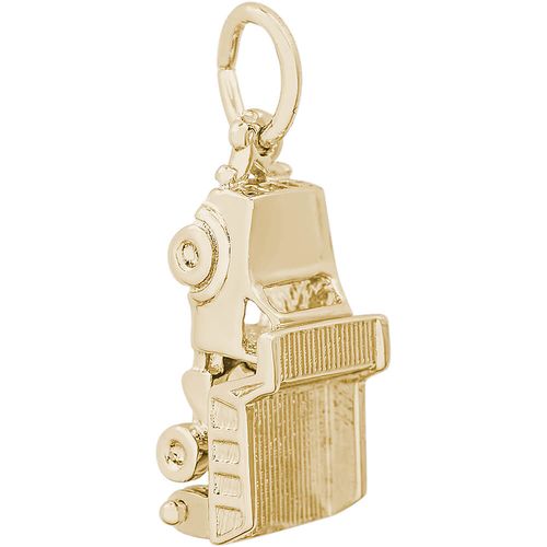Dump Truck Charm Gold Plated - 10-8106
