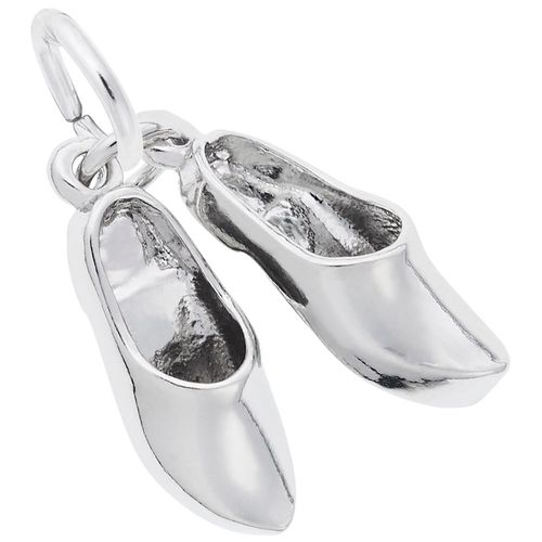 Dutch Shoes Charm White Gold - 10-0936