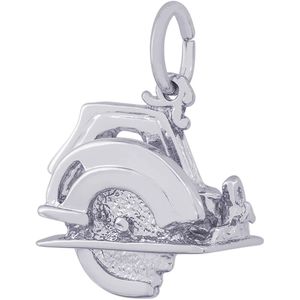 Electric Saw Charm White Gold - 10-8198