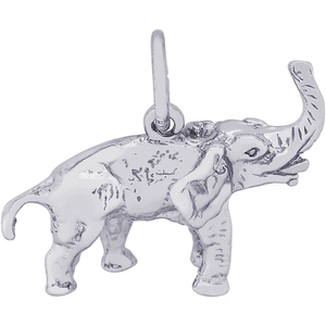 Elephant Charm White Gold - 10-0547