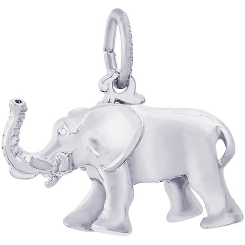 Elephant Charm White Gold - 10-0247