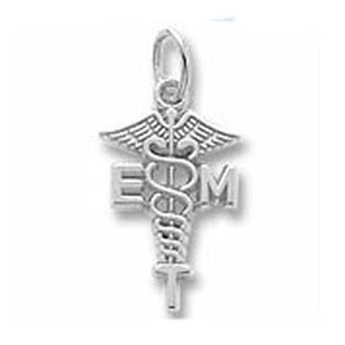 Emergency Medical Technicians Charm White Gold - 10-6424