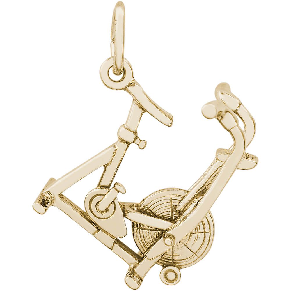 Exercise Bike Charm 10K Gold 10 6395