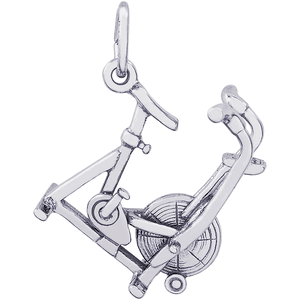 Exercise Bike Charm Silver - 10-6395