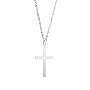 Rembrandt Extra Large Cross Necklace Set Necklace - Silver - 29-4907-87-SS
