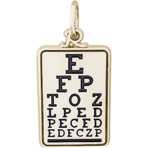 Eye Chart Charm-14K Gold - 10-8279