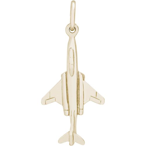 F101 Plane Charm 14K Gold - 10-2645