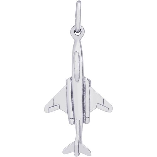 F101 Plane Charm Silver - 10-2645