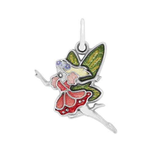 Rembrandt Fairy - Painted Charm - Silver - 10-1172-1-SS