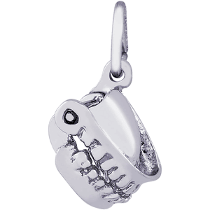 False Teeth Charm White Gold - 10-0642