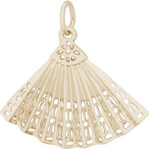 Fan Charm 10K Gold - 10-0465