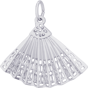 Fan Charm Silver - 10-0465